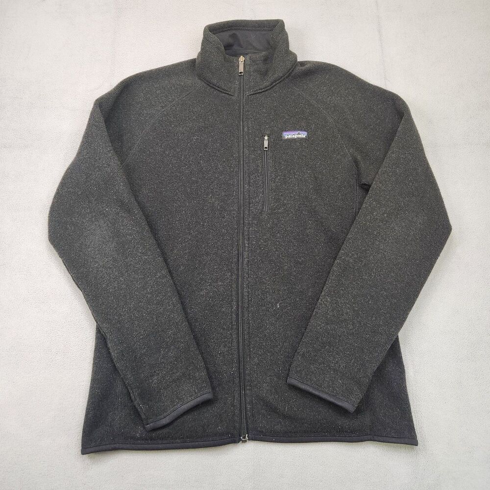 Patagonia Better Sweater Jacket Men's M Full Zip Fleece Black Outdoor Hiking
